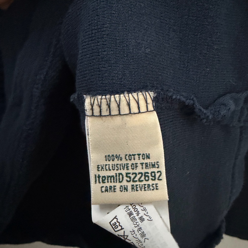 L.L. Bean Women's Peaks Island Quarter-Zip Pullover, Navy and White Stripe - Picture 9 of 11